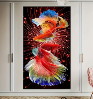 Preview: Diamond Painting  Goldfisch-Duo